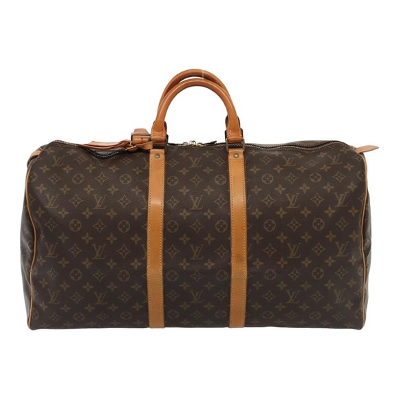 LOUIS VUITTON Monogram Keepall 55 Boston Bag M41424 LV Auth 83060 - Picture 13 of 16